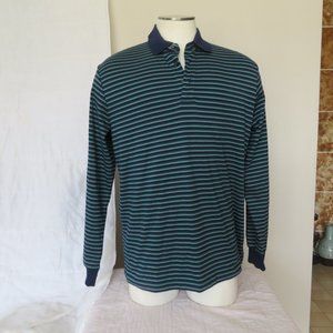 Lands End Striped Polo Shirt